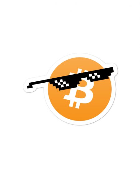 Bitcoin Thug Life Sticker