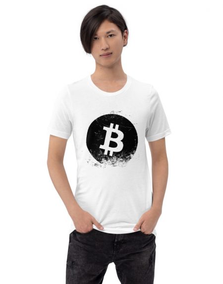Distressed Bitcoin Logo T-Shirt