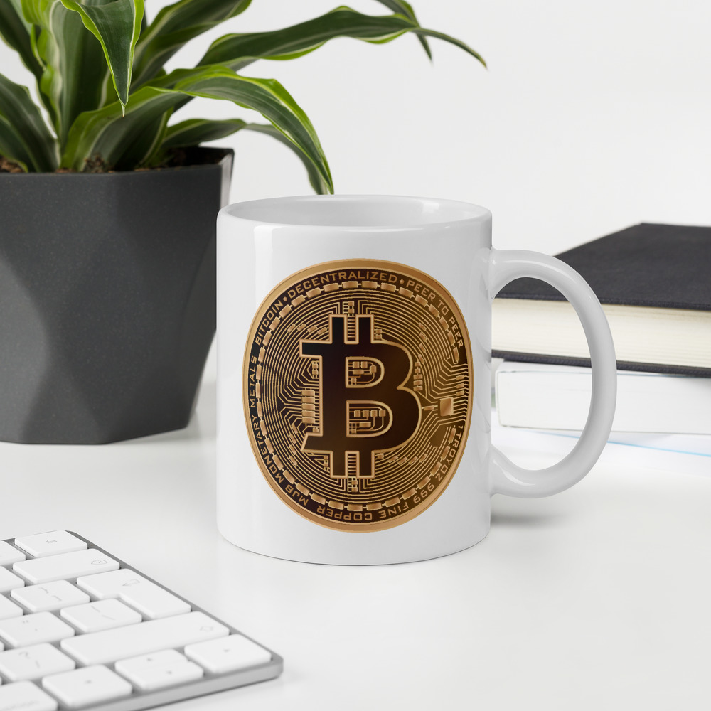 3D Bitcoin Mug - Bitcoin Citadels - Gifts for Crypto Lovers