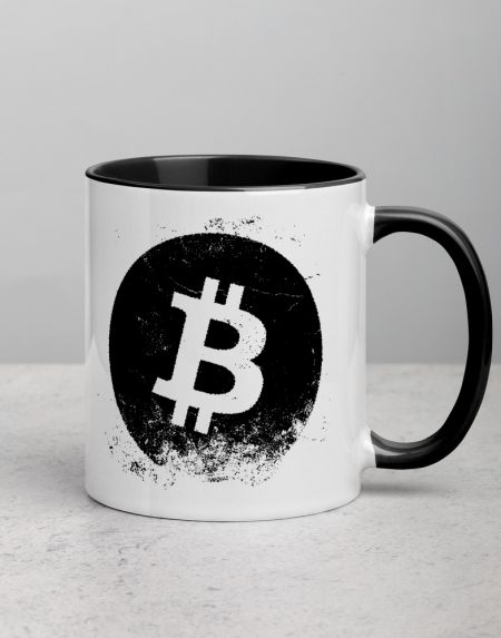 Stamped Bitcoin Color Mug