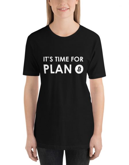 It's Time For Plan ₿ Large Print T-Shirt